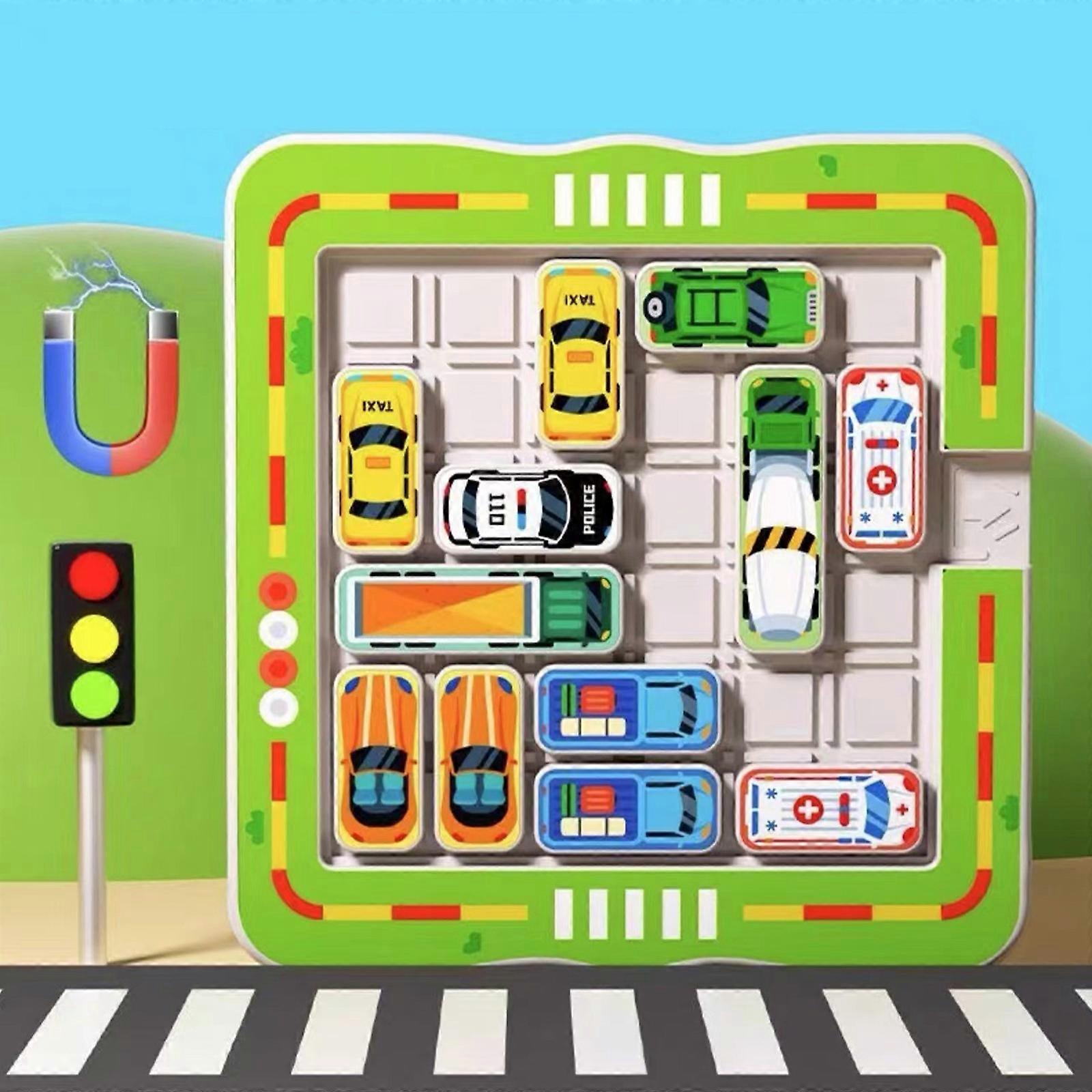 Puzzle Children's Moving Car Out Of Warehouse Car Thinking Training Maze Car Kindergarten Problem Solving Game