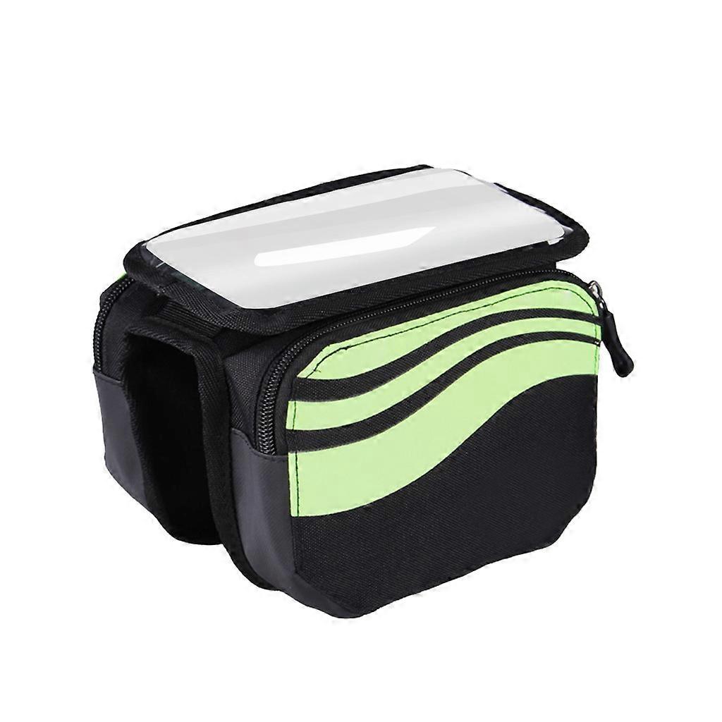 Green Bicycle Motorcycle Riding Navigation Shockproof Support Handlebar Bag
