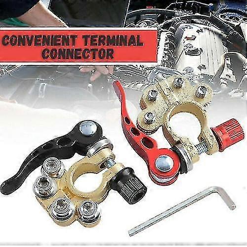 Car Battery Terminal Connectors Quick Release Disconnect Positive Negative-