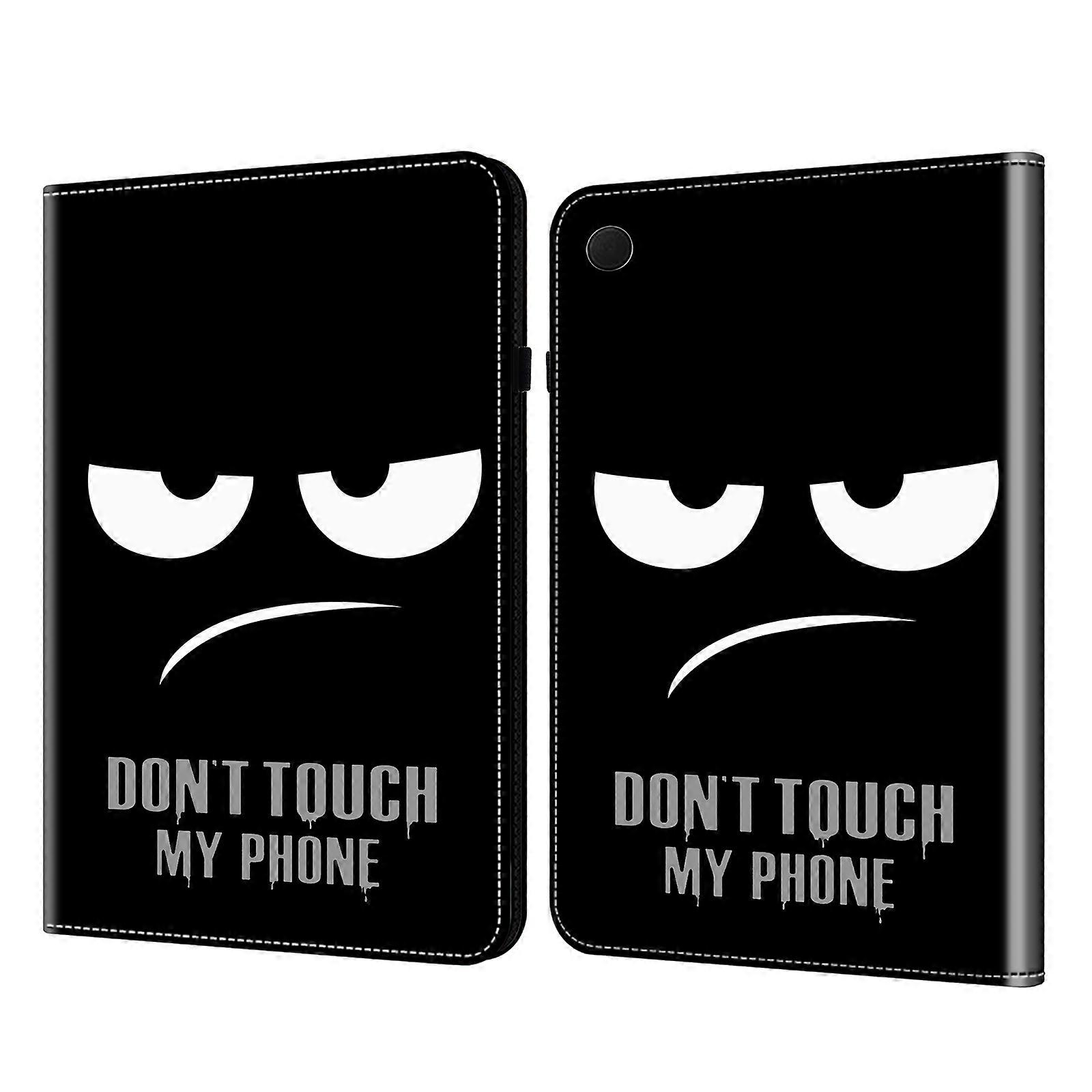 For Samsung Galaxy Tab A9+(Plus) Elastic Band Closure Shockproof Case Pattern Printing PU Leather Flip Tablet Cover with Stand