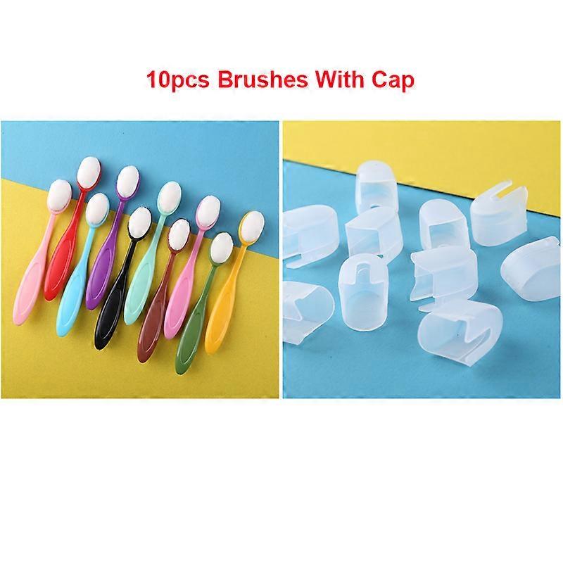 10pcs/set Smooth Blending Brushes 10 different colors Soft Bristles and Caps for DIY Scrapbooking Ink Application Tools