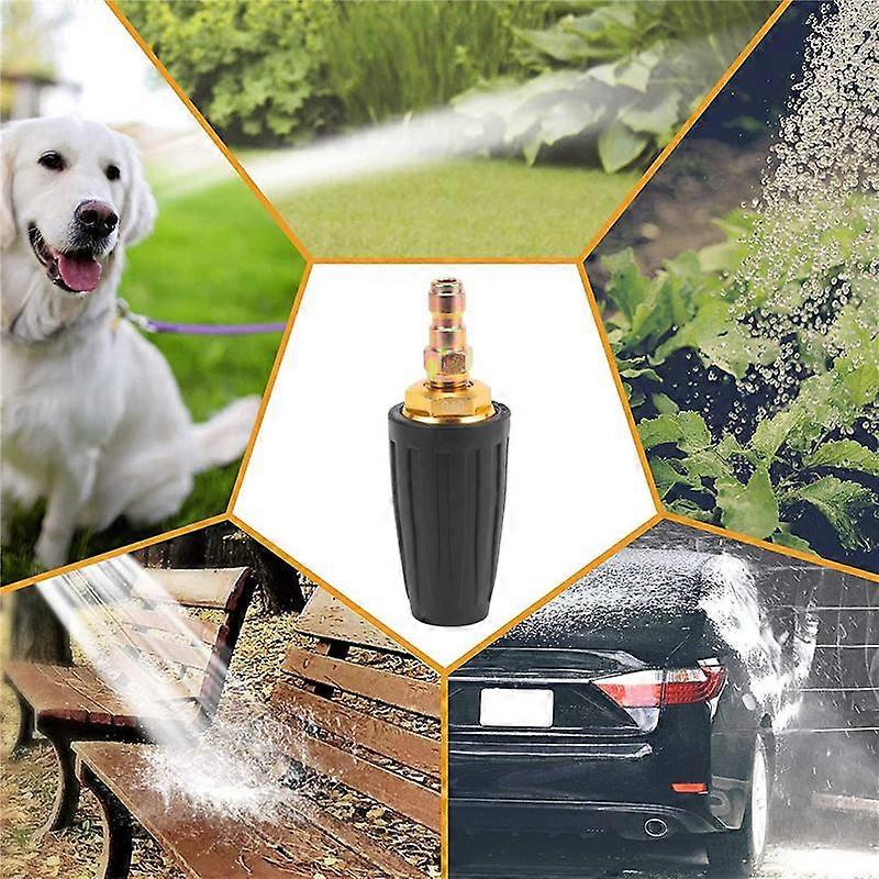 Turbo Nozzle for Pressure Washer, Rotating Nozzle and 7 Tips, 1/4 Inch Quick , 4000 PSI