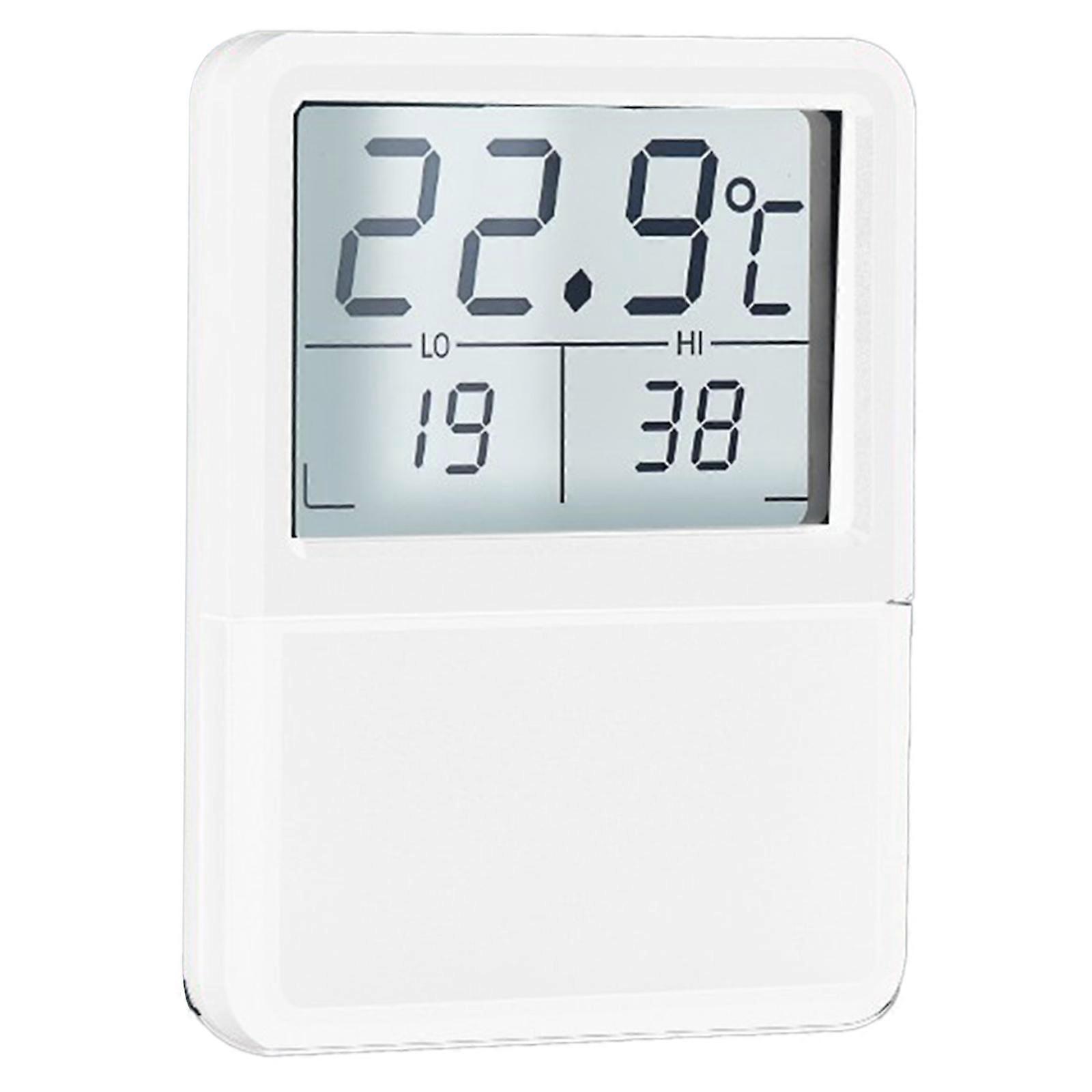 Digital Aquarium Thermometer with LED-Screen Stick On for Tank Monitor