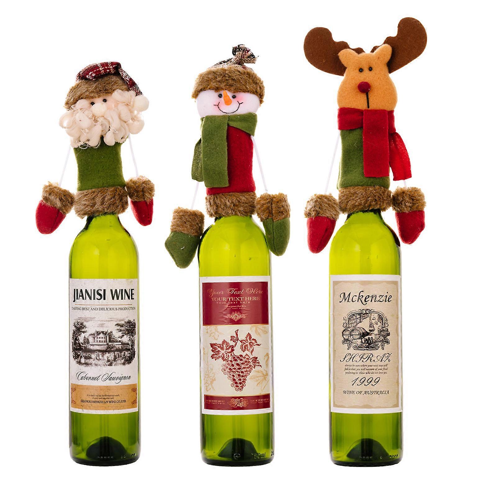 (18*9cm 3 st)Lock till julvinflaska 31