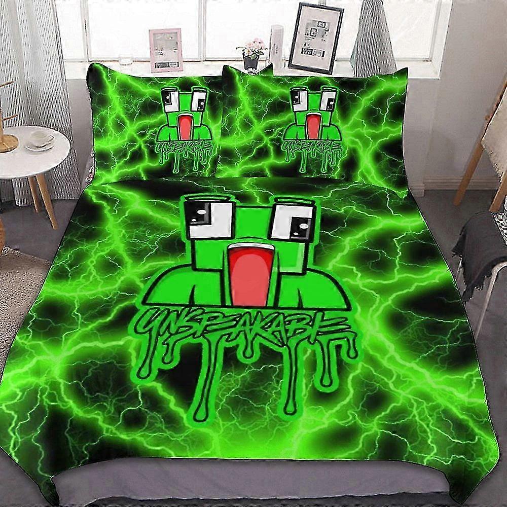 v1845 Lençóis Unspeable3-Piece Conjunto de Cama Wa E Confortável Macio Capa de Edredão Conjunto de Cama (1 Capa de Edredão e 2 Fronhas) Lençóis ccv1845