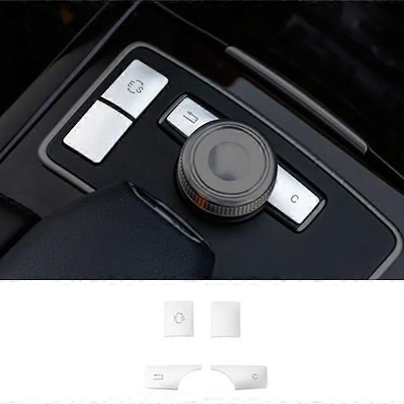Car Console CD Panel Multimedia Switch Buttons Sequins Volume Cover For Mercedes Benz C E Class W204 C200 W212 E260 GLK300 GLKVehicle Dashboard Access