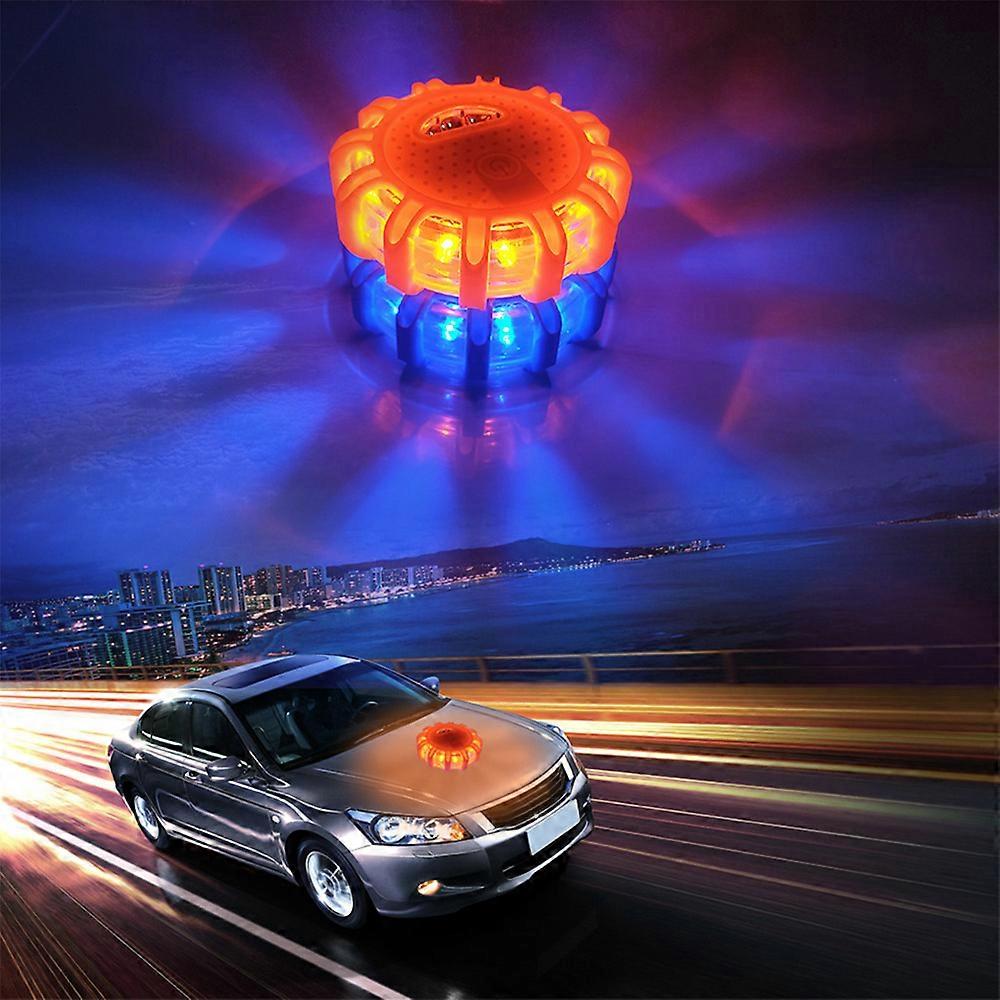 100% Nouveau, 3 LED Route Fusées D’urgence Disque De Sécurité Lumière Clignotant Avertissement Bord De Route Strobe