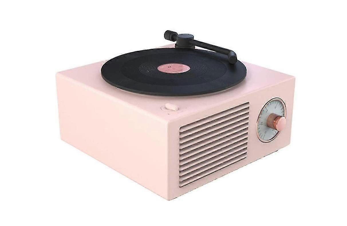 Haut-parleur sans fil Bluetooth, lecteur de style CD rétro vinyle.