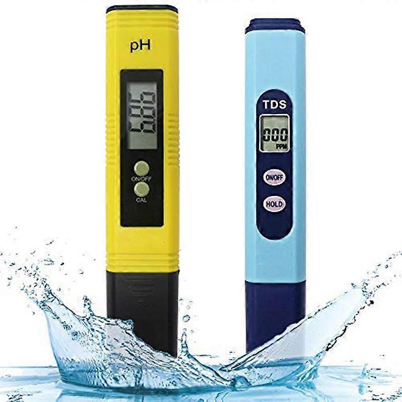 Water Quality Test Meter,Ph Meter Tds Meter 2 in 1 Kit with 0-14.00Ph and 0-9990 Measure Range for