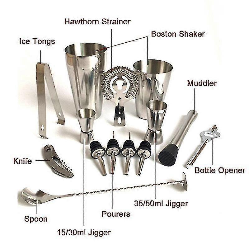 13-pack cocktail shaker set 800ml