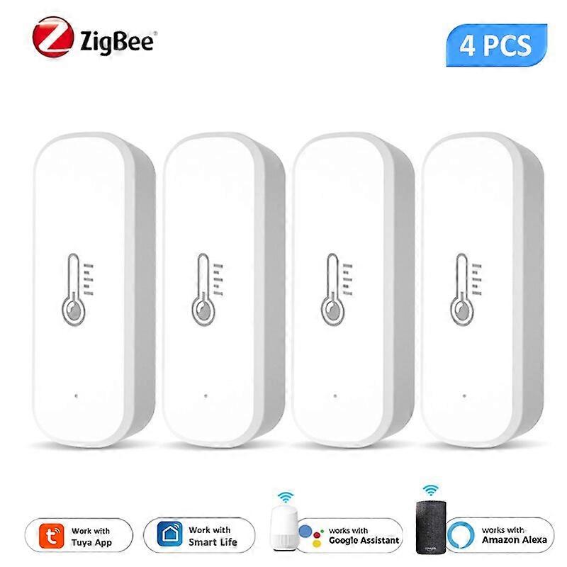 Tuya ZigBee Smart Temperature&Humidity Sensor Smart Life App Control Hygrometer Controller Monitor Compatible With Alexa Google