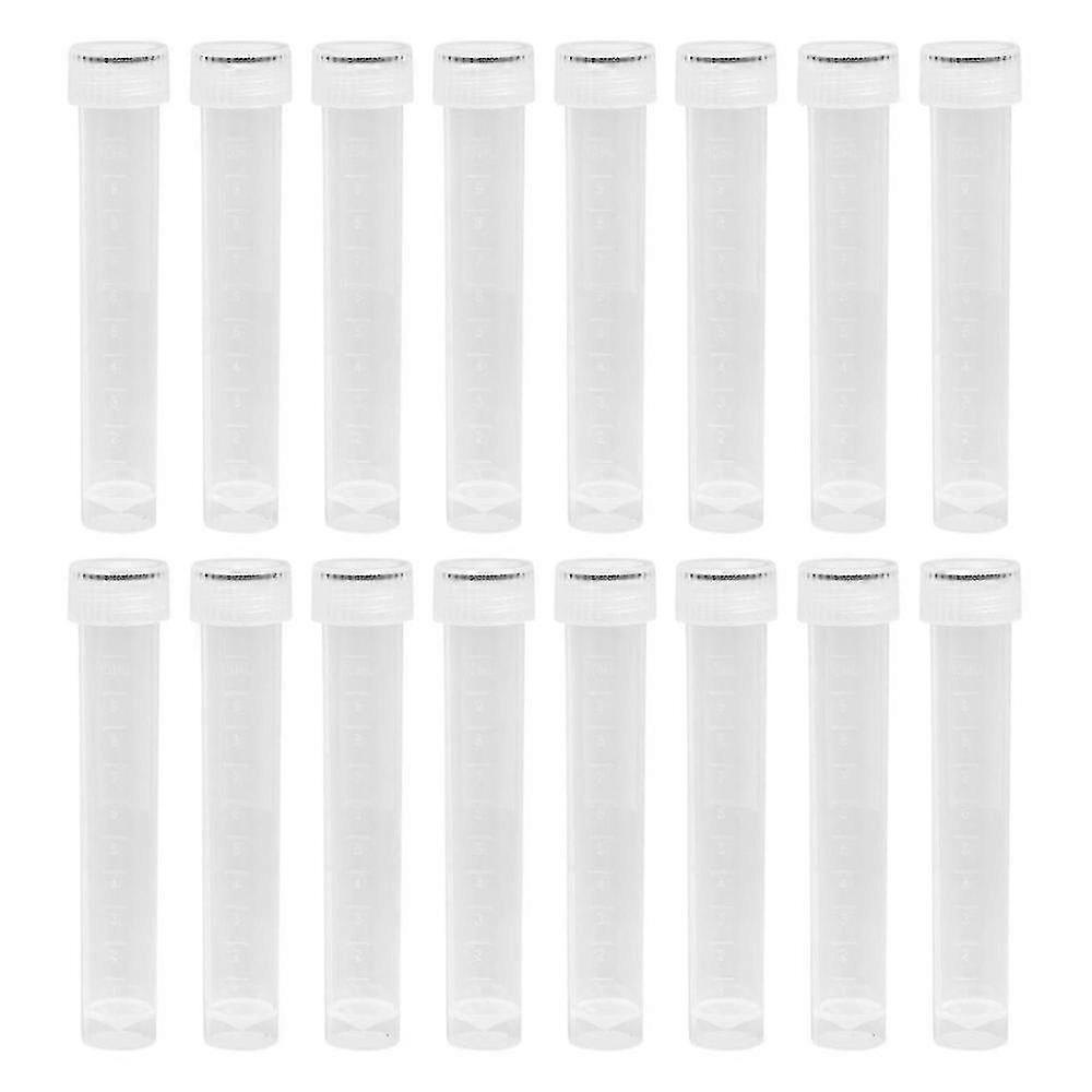 30 Pcs Plastic Test Tubes With Lids Clear Plastic Vials Sample Tubes For Craft