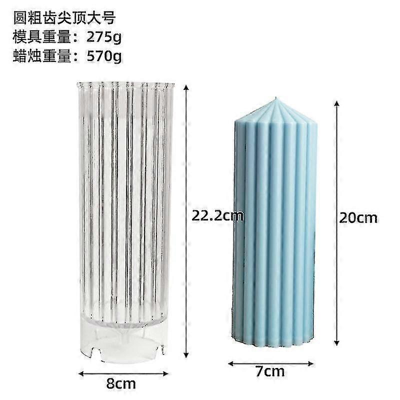 צורה גיאומטרית נר תבנית סיליקון פס גליל נר תבנית סיליקון קישוט הבית קשר סבון נר אקריליק עובש מחשב