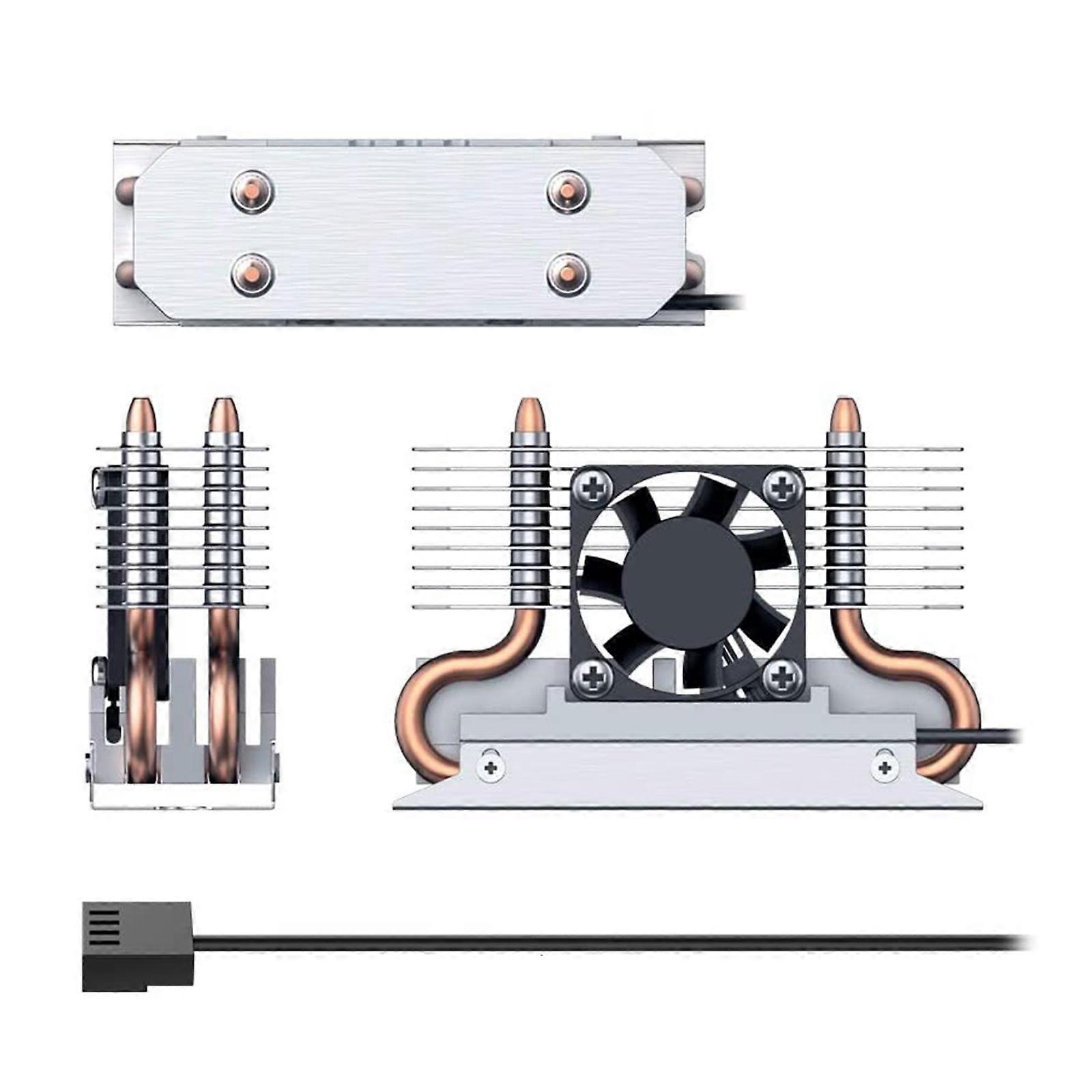 Køleventilator SSD 2280 køleplade 6000 omdr./min. M2 NVME solid diskkøler radiatorlegering