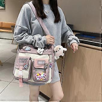 Purple Tool Bag, Kawaii One Size Backpack for Girls Shoulder Tote