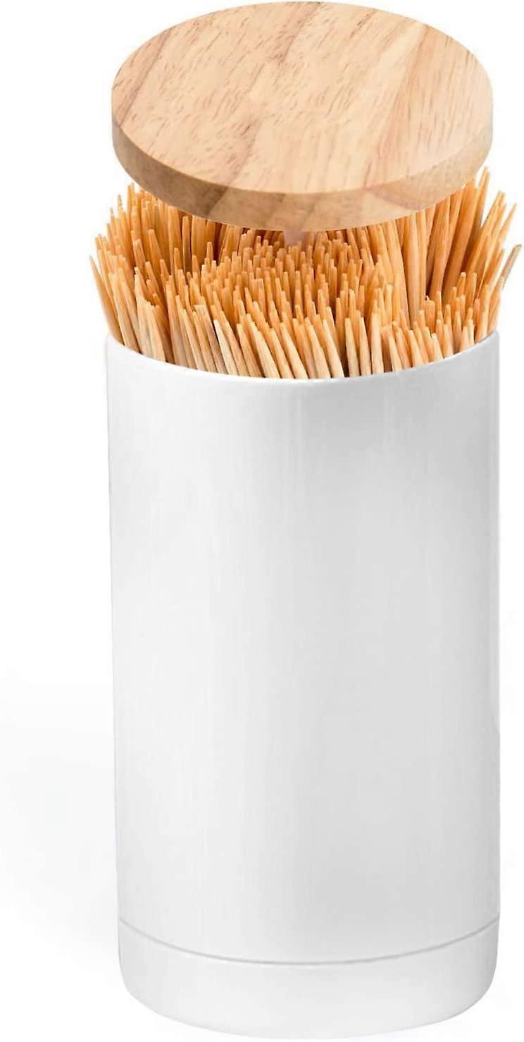 Pop-Up Toothpick Holder, Automatic Toothpick Dispenser, Toothpick Storage Box-Wood