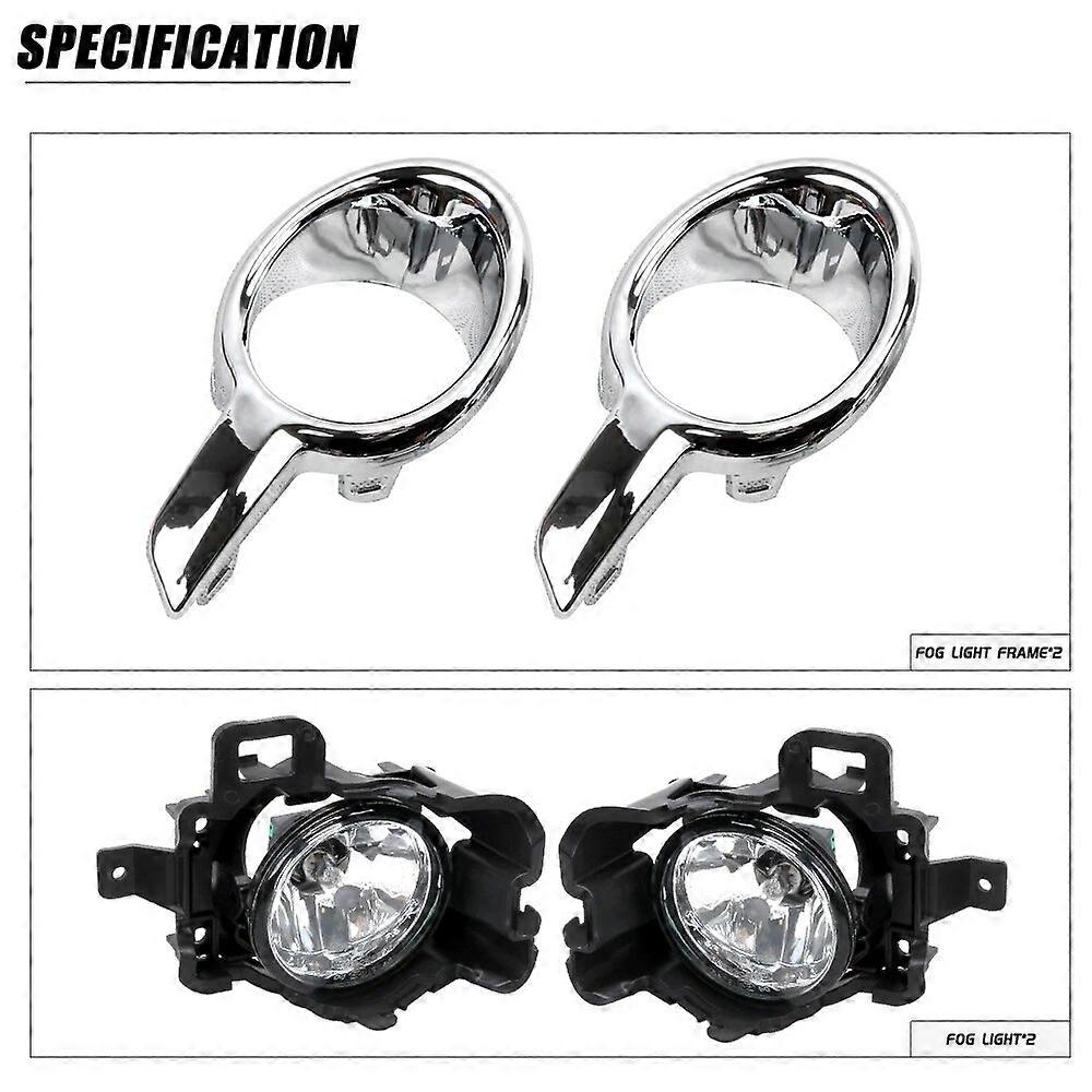 Front Bumper Fog Lamp Upgrade Kit FOR PEUGEOT 208 2010 2011 2012 2013 2014 Version Additional Foglight Set