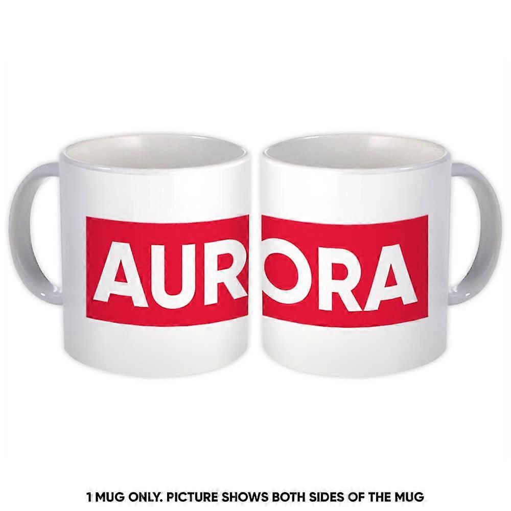 Gift Mug: Aurora Colorado Red