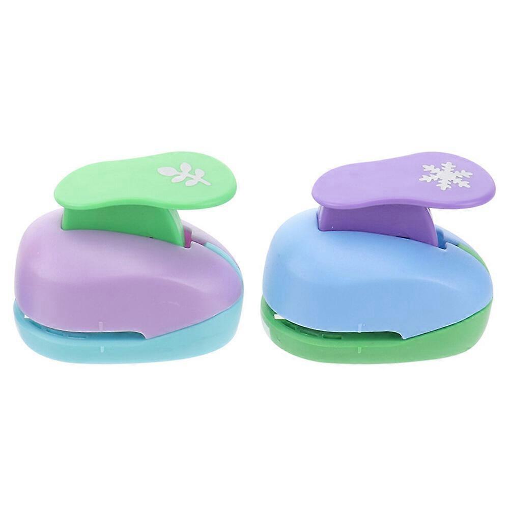 2pcs Paper Puncher Paper Puncher Kindergarten Punch Paper Card Punch Paper Punching Tool for DIY