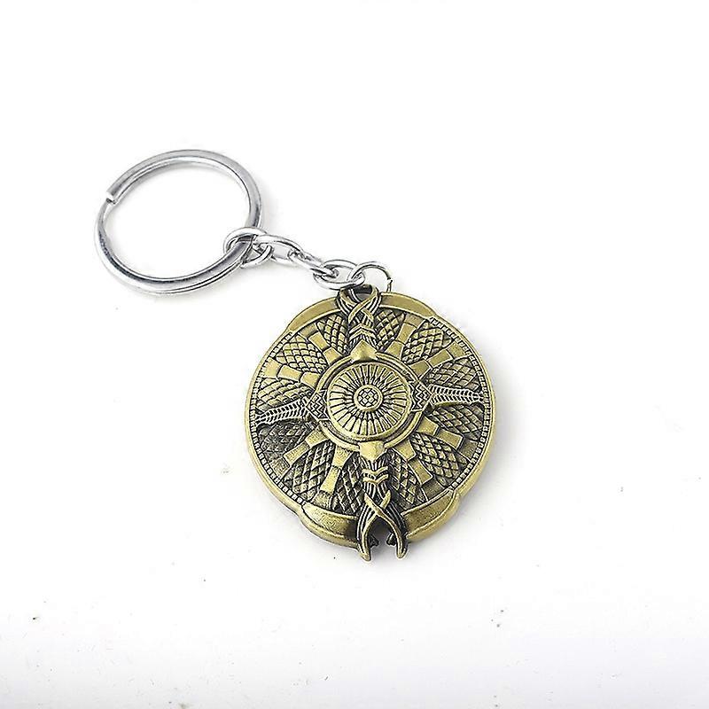 God of War Ragnarok Keychain Kratos Leviathan Axe Blades of Chaos Key Chain Weapon Pendant Keyring Gift