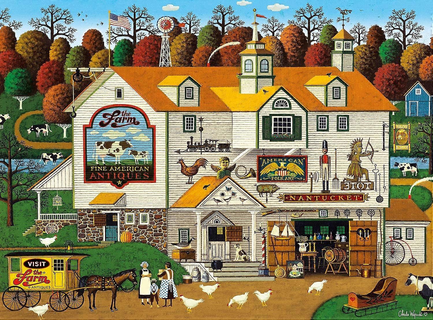 Charles Wysocki - La granja - Rompecabezas de 500 piezas