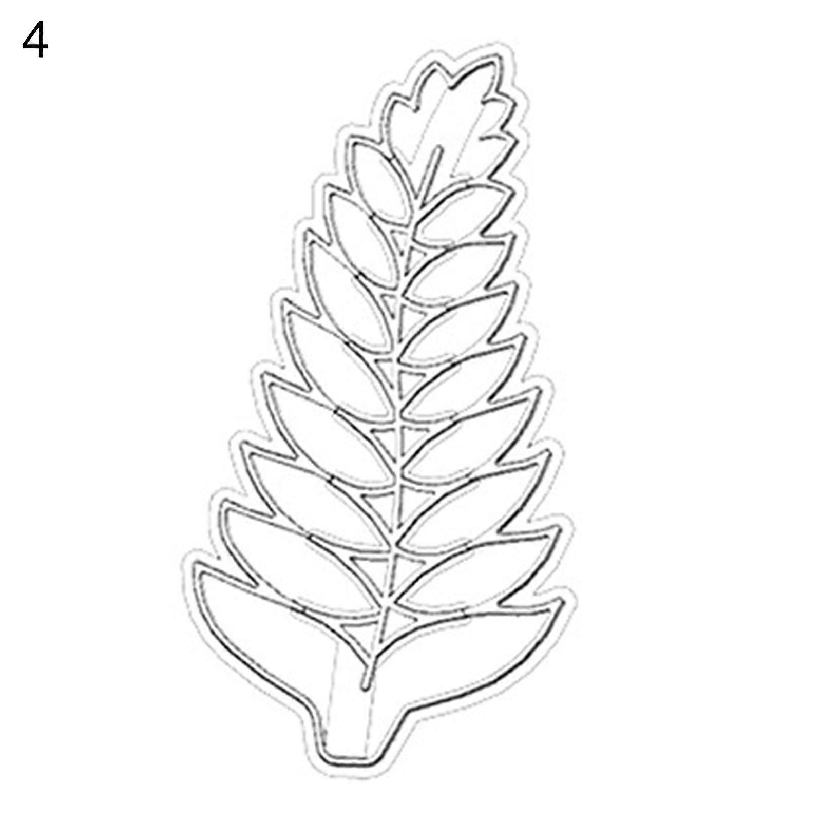 DIY Leaves Shape Cookie Cutters Plastic Bread Baking Biscuit Molds Kitchen Accessories