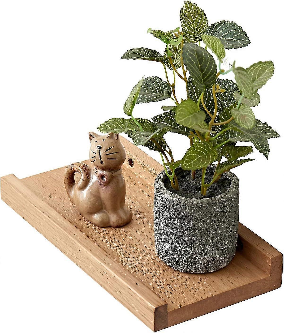 12 Rustic Solid Oak Floating Shelf For Concealed Wall, Wall Hanging Shelf, Home Storage Shelf, Bookcase, Ledge Shelf