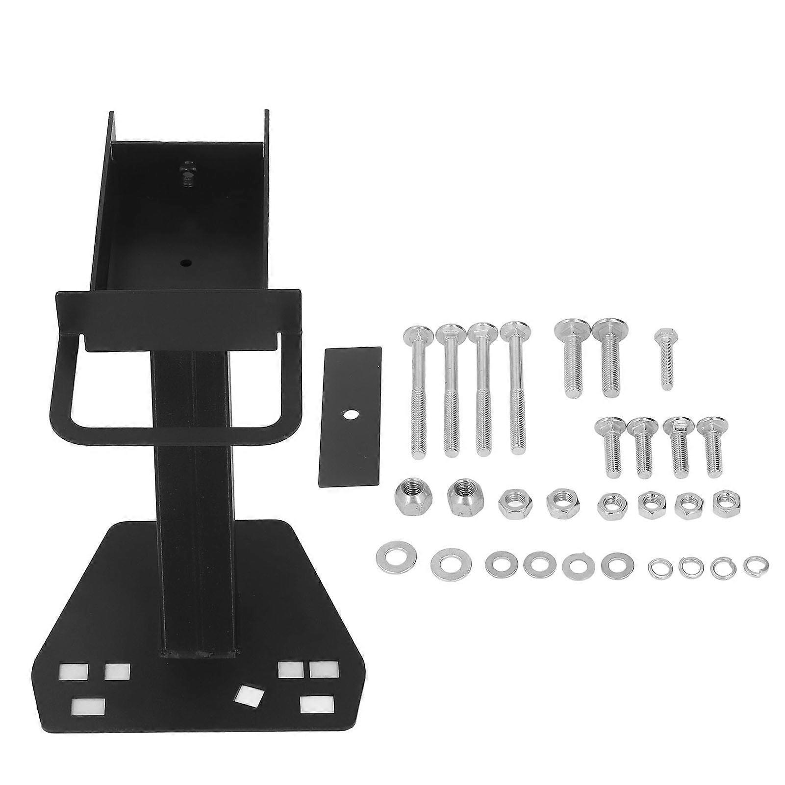 Heavy Duty Spare Tire Mount Bracket for Camper Trailers Rustproof Steel Carrier Sturdy Automotive Exterior Accessory Ideal for Travel & Utility