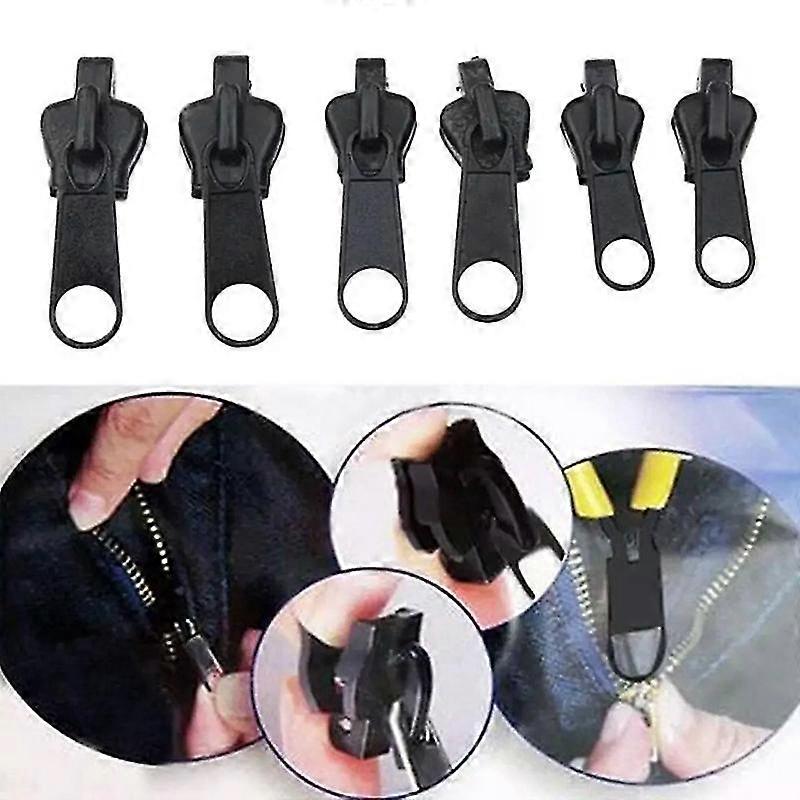 6pcs Instant Zipper Universal Instant Fix Zipper Repair Kit Replacement Zip