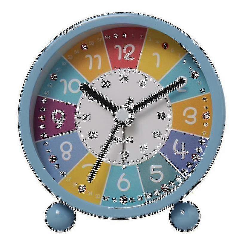 子供のための学習時計 - 時間を教える時計を伝える - ベッドルーム用キッズウォールクロック - キッズルームの壁の装飾 - 教育時間のためのアナログキッズ時計 - K