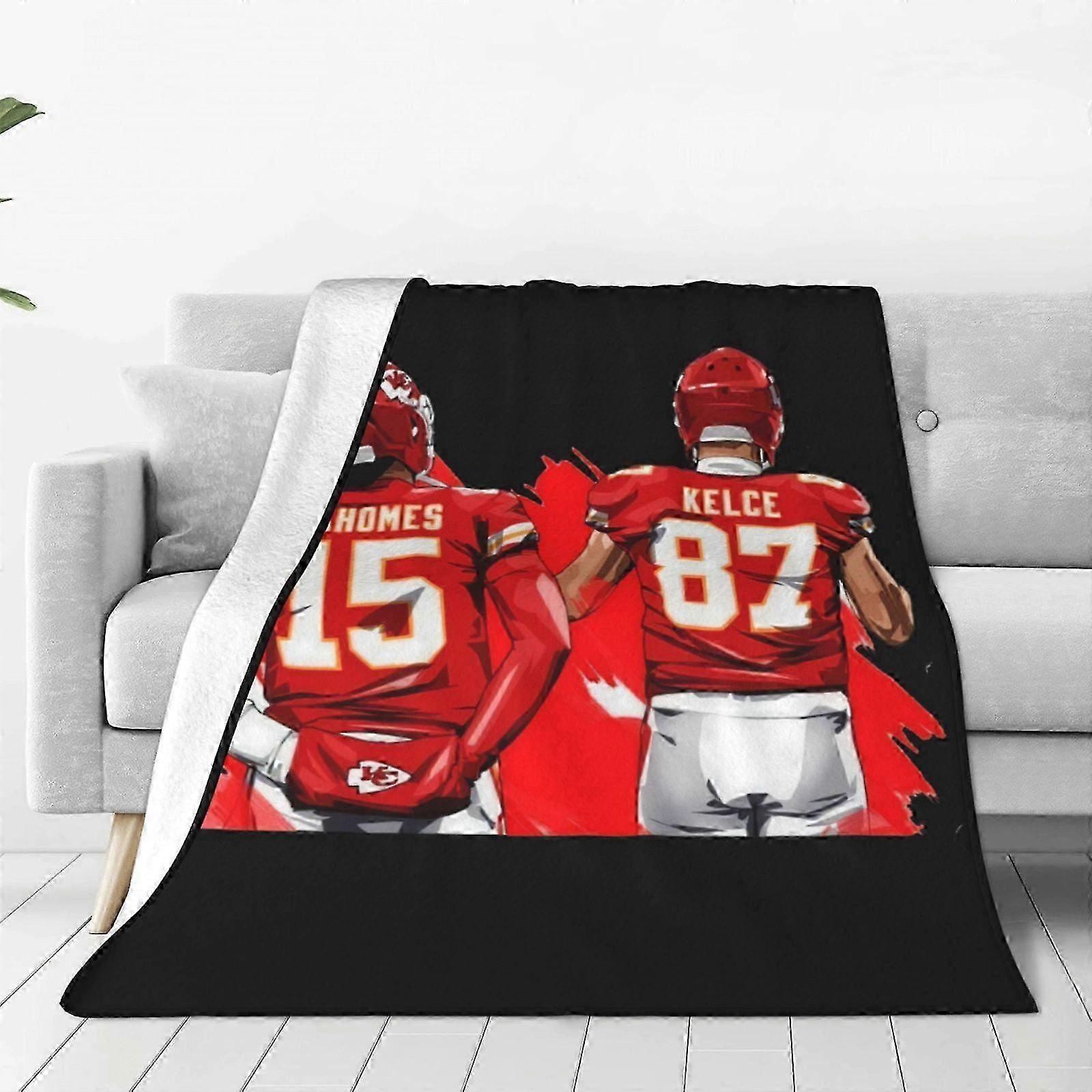 t4497 Blanket KC Travis Kelce # Blanket X,Throw Blankets Flannel Sleep Cozy Lightweight UltraSoft Micro Blankets Fo Blanket bn4497