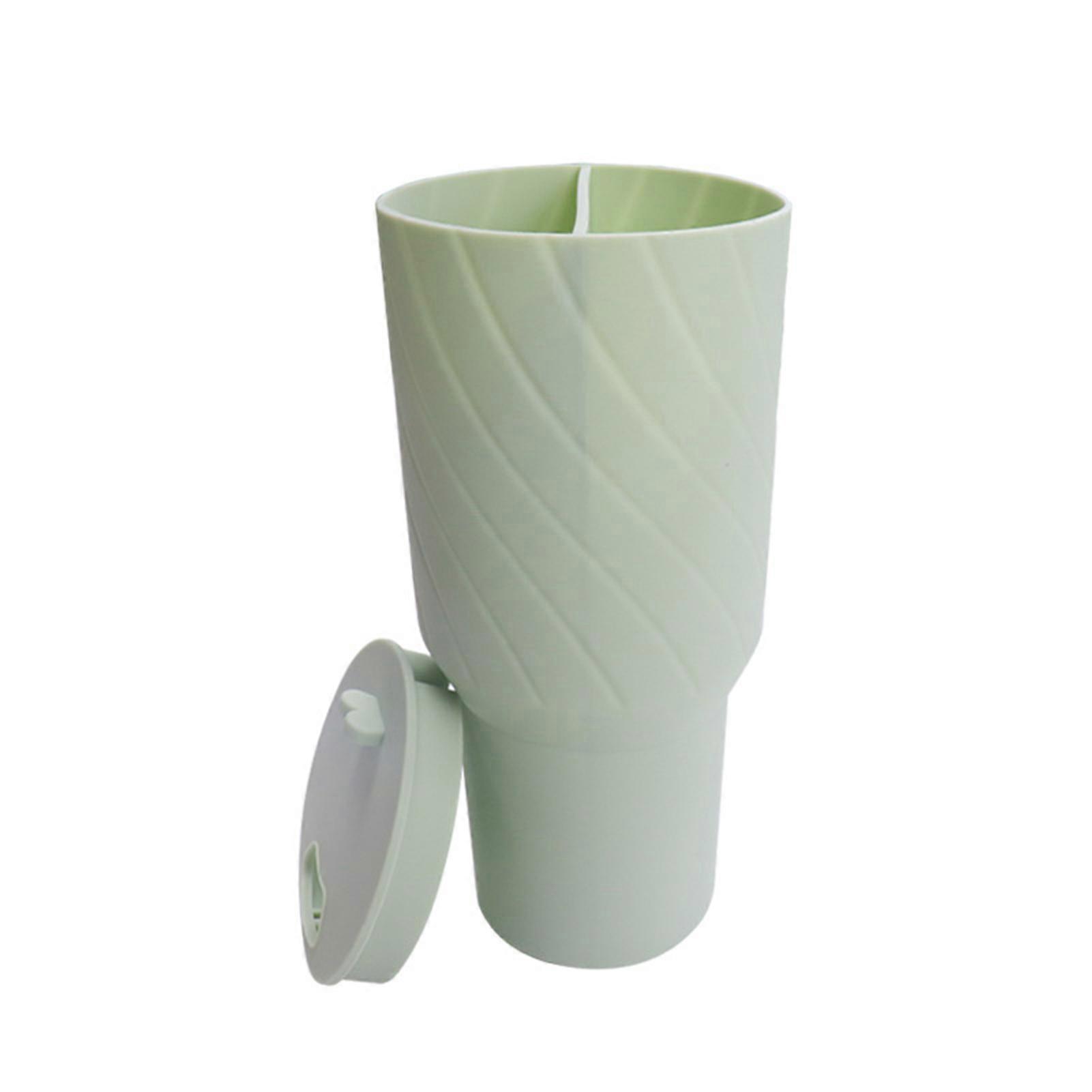 Silicone Cup Liner 2-in-1 Separator for 2 Drinks in 1 Cup Food Grade Silicone Cup Divider Compatible with 40 Oz Cups Reusable Drink Separator