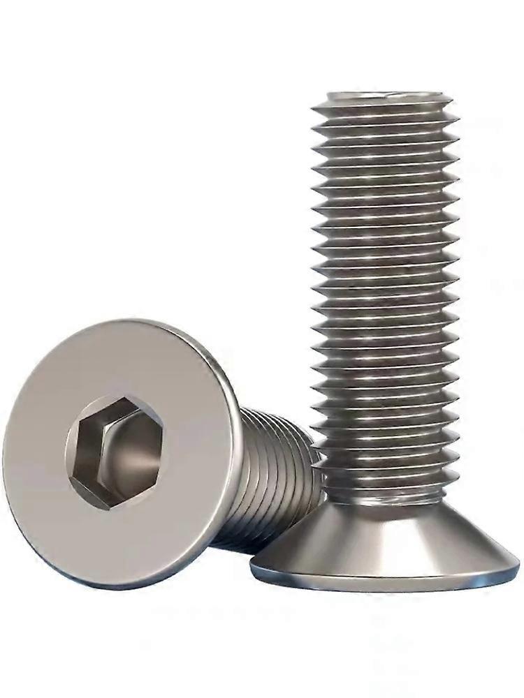 10Pcs DIN7991 TA2 Titanium Hexagon Hex Socket Head Flat Countersunk Allen Bolt Screw M2-M6