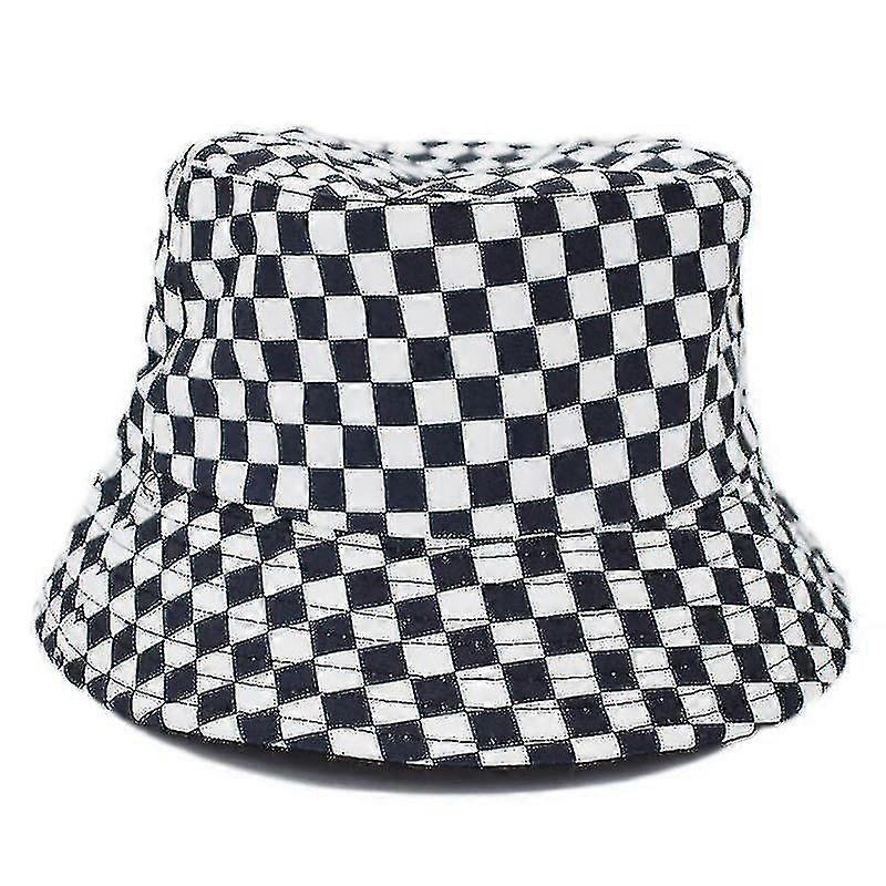 Cute Double-sided Black And White Printed Bucket Hat