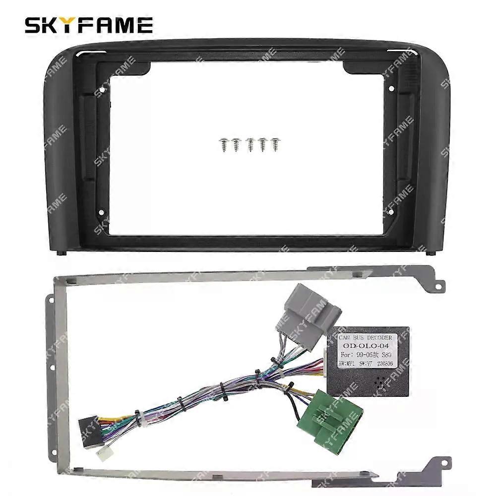 Applies to Car Frame Fascia Adapter Canbus Box Android Radio Dash Panel Kit For Volvo S80