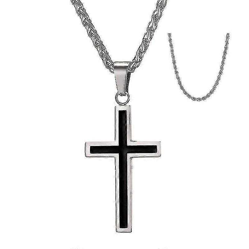Colliercollier en orCollier pendentif croix en acier inoxydable Collier pendentif panier de fleurs Set-XK11704