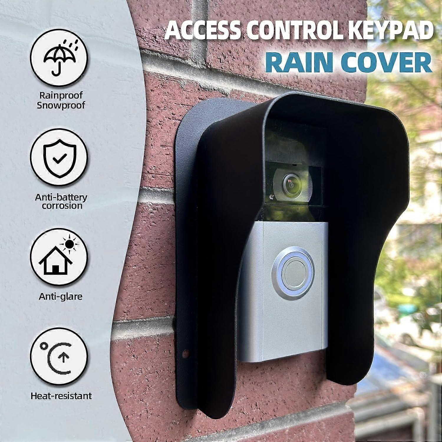 Rain Cover for Video Doorbell, Weather Protection, Anti-Glare