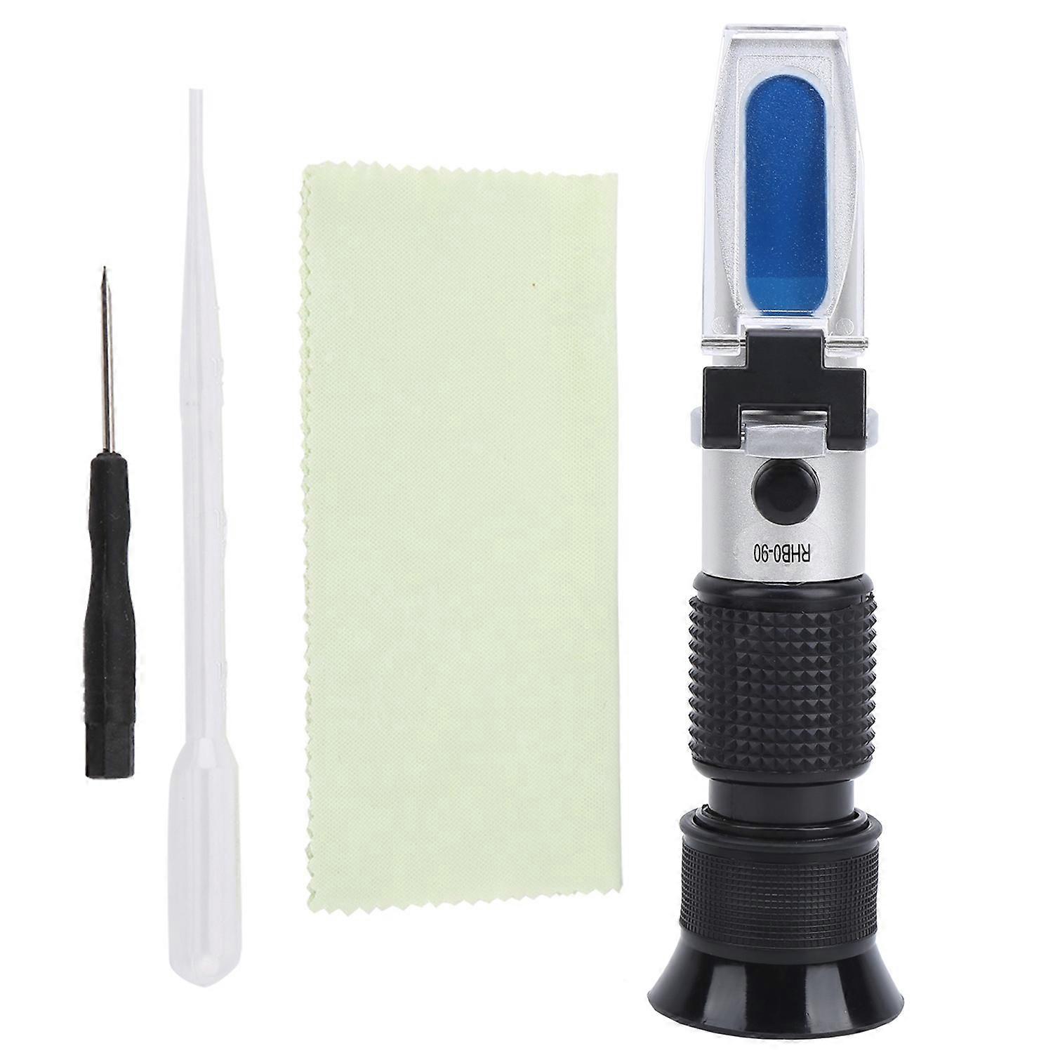 RZ117 Refractometer 0-90% Brix RHB-90ATC Handheld Brewing Auto Refractometer for Fruit Sauce