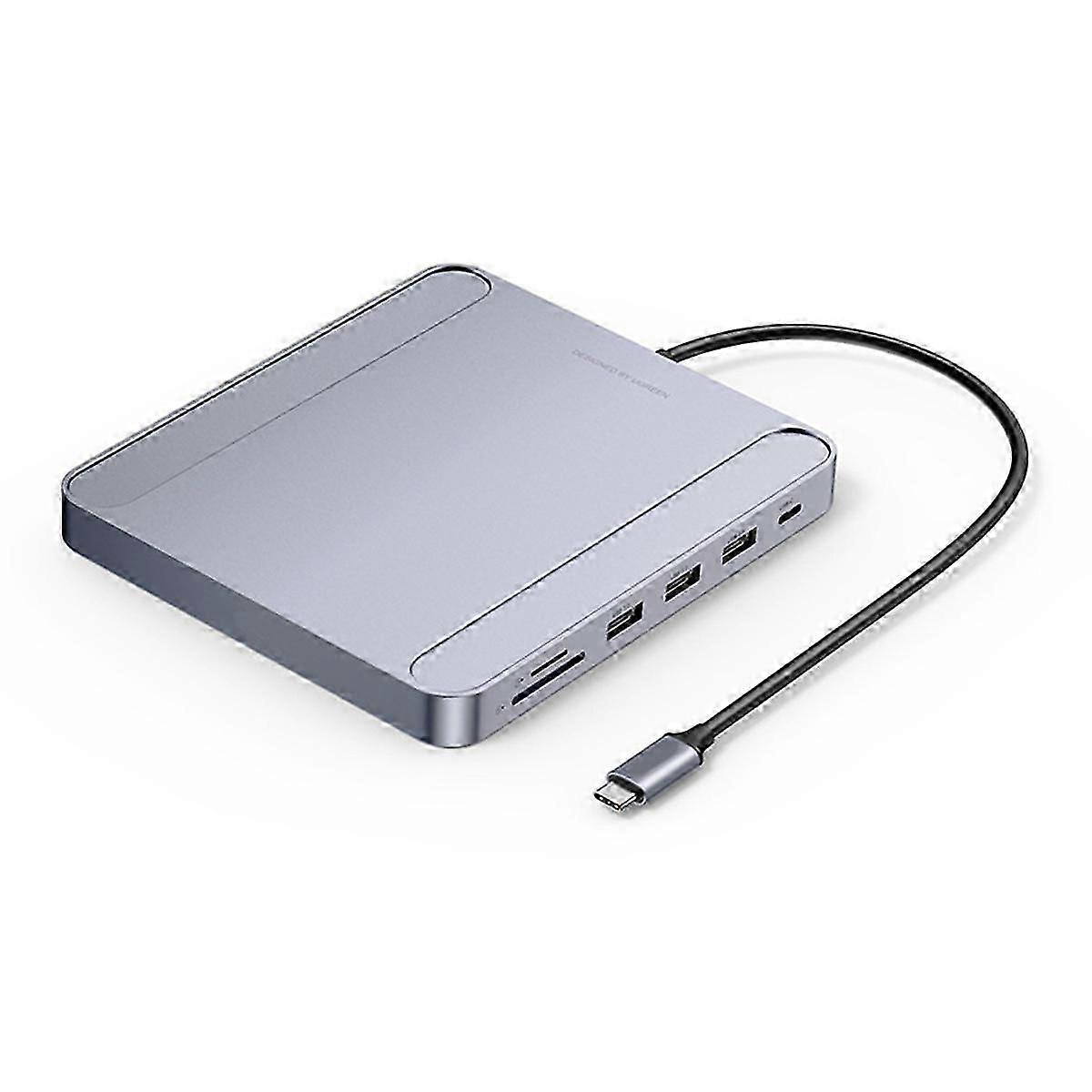 Usb C Hub Docking Station Type-c para Gigabit Network Card 3 portas Leitor de cartão USB para acessórios 2021