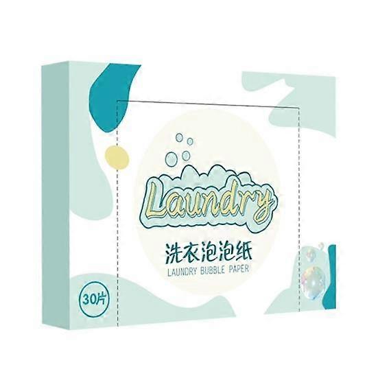 30Pcs/Box Useful Laundry Sheet Efficient cleaning laundry Flexible Fragrance Free Detergent Paper Household Supplies