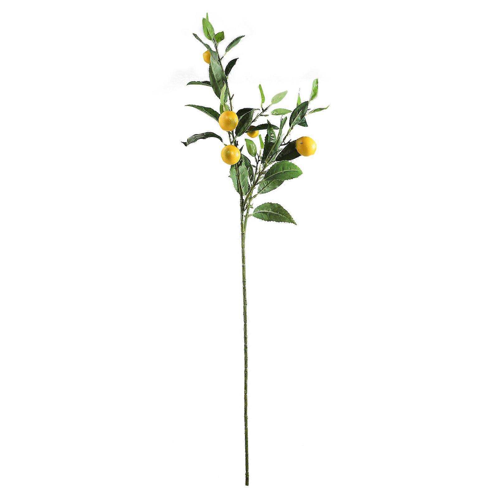 Decorative Artificial Lemon Branch with Yellow Berries, 91cm