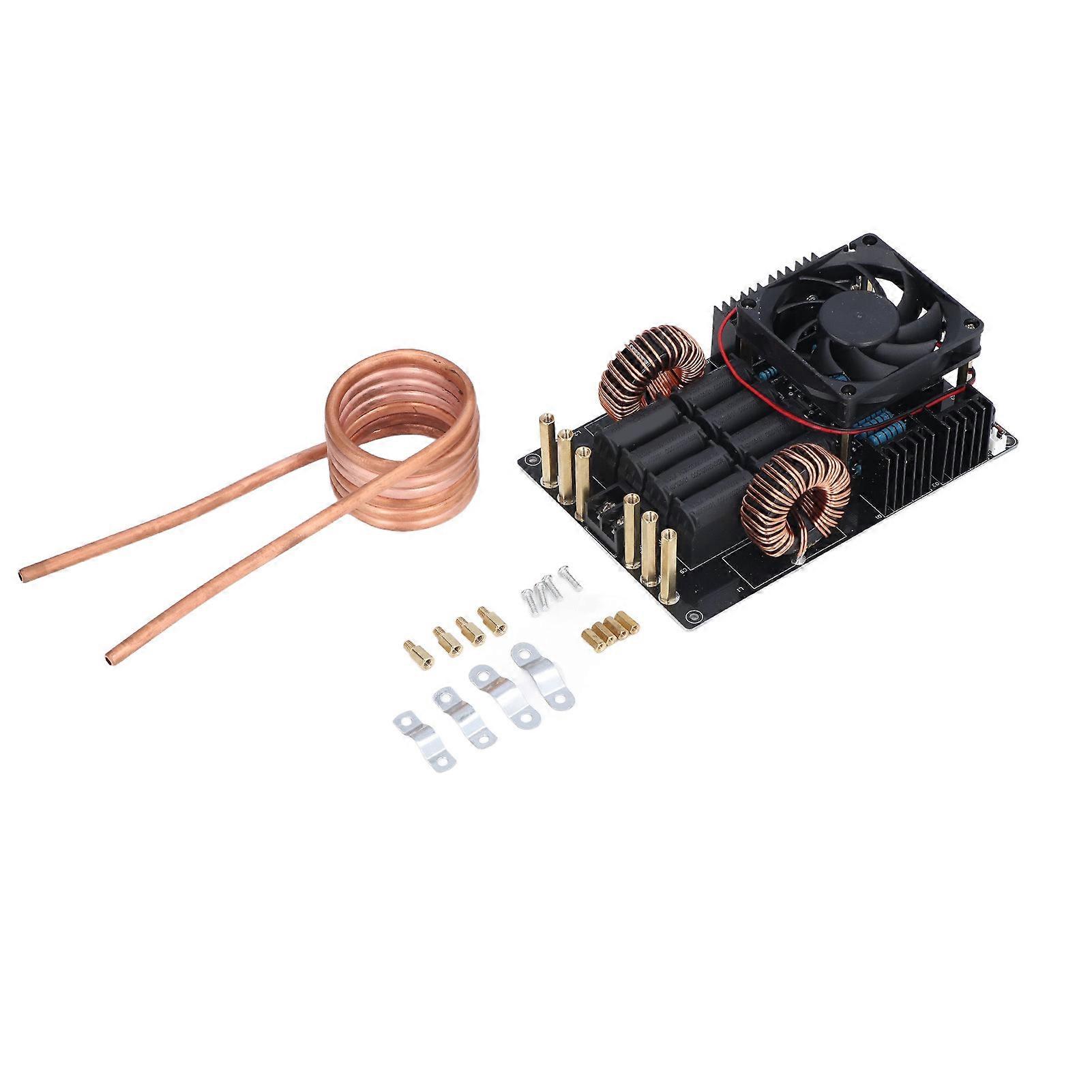 Induction Heating Board ZVS Heater Power Supply Module with Coil DC 12‑40V 50A 1KW