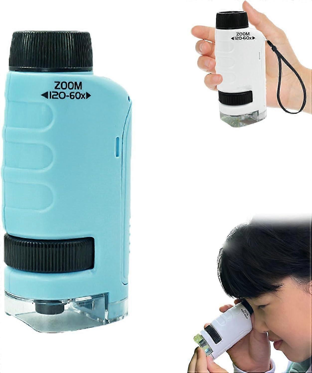Minilabsters Miniscope Kinder, Mini Labsters Tragbares Mikroskop, Das Miniscope, tragbares Handtaschenmikroskop für wissenschaftliche Experimente