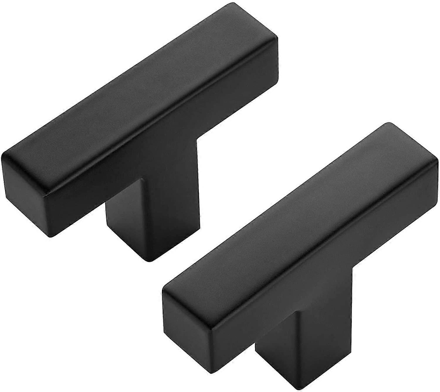 2-Inch Square Cabinet Handles 3-Pack, Single-Hole Design, Ideal for Kitchen Cabinets, Durable Metal Finish