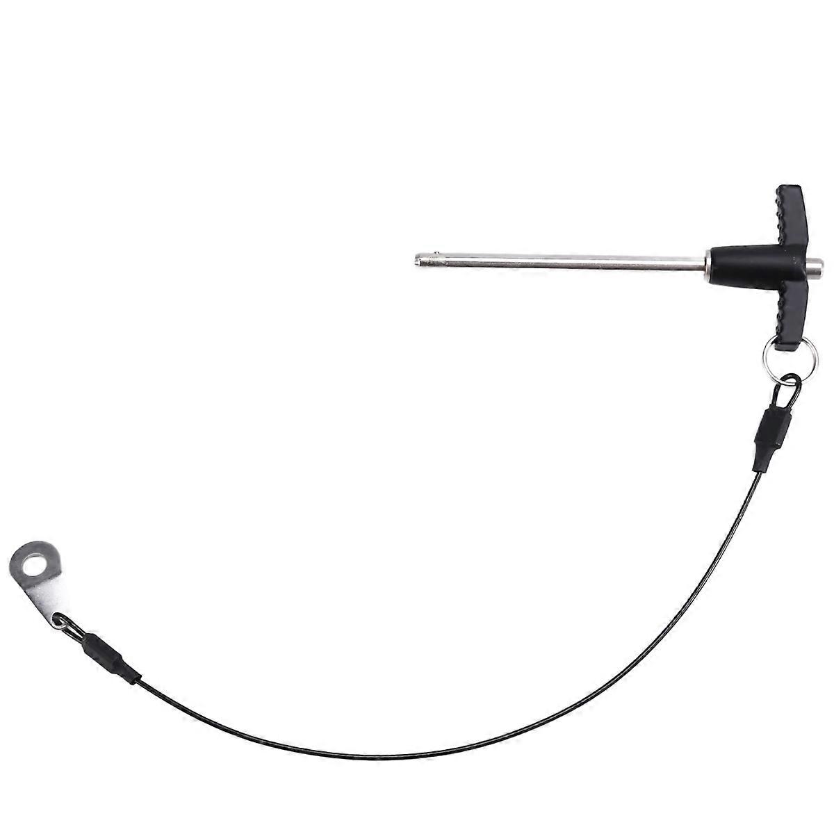 T Handle Quick Release Pin 0.2 Inch Diameter ,Stainless Steel Ball Locking Pin with Push Button Lan