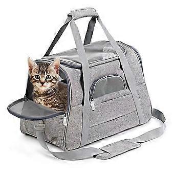 Pet Carrier Bærbar kat og hund udgående taske Åndbar Pet Car Carrying Taske