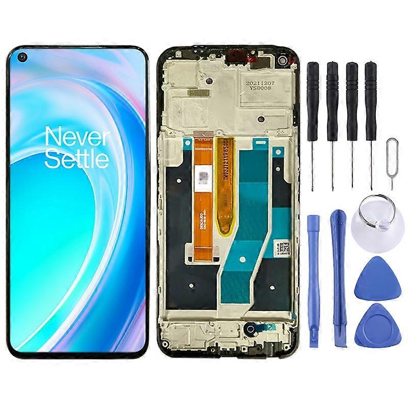 IPS LCD οθόνη για OnePlus Nord CE 2 Lite 5G CPH2381 CPH2409 Digitizer Full Assembly με Πλαίσιο (Μαύρο)