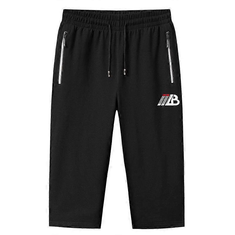 Shorts Men 'S Summer Cotton Knitted Seven -Point Mid -Pants