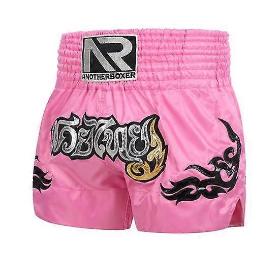 Jiantengxujm Boxing Shorts Anti-friction High Elasticity Breathable Muay Thai Cord Design Kickboxing Shorts for Men