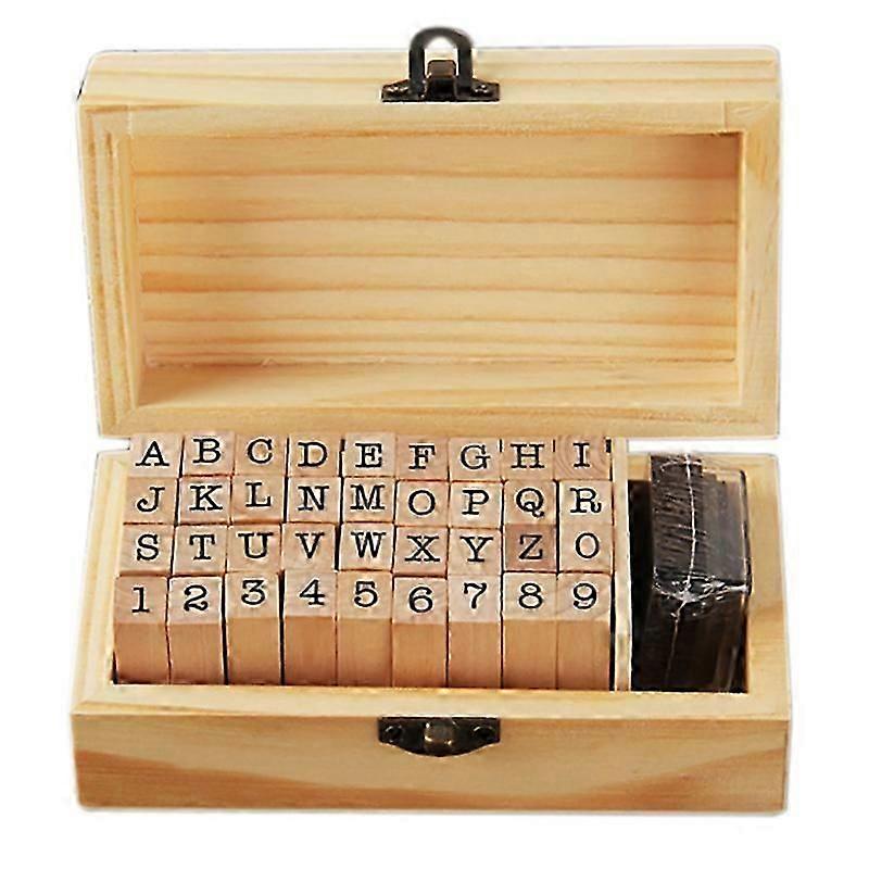 Digital Seal Stationery Gift Diary Decoration DIY Handmade From Rectangular Digital Letter Stamp-Ty